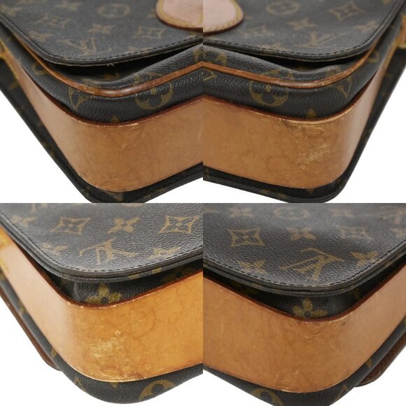 LOUIS VUITTON Cartouchiere MM Shoulder Bag Monogram Leather Brown - Picture 10 of 13